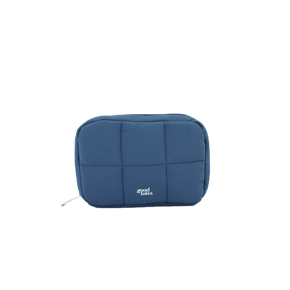 Regular Bread Puffer Pouch (Stone Blue) – Good Totes (US)